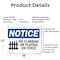 Signmission No Climbing Or Playing On Fence, 18 in W x Rectangle, Aluminum OS-2PACK-NS-A-1218-L-14452 - alternate 6